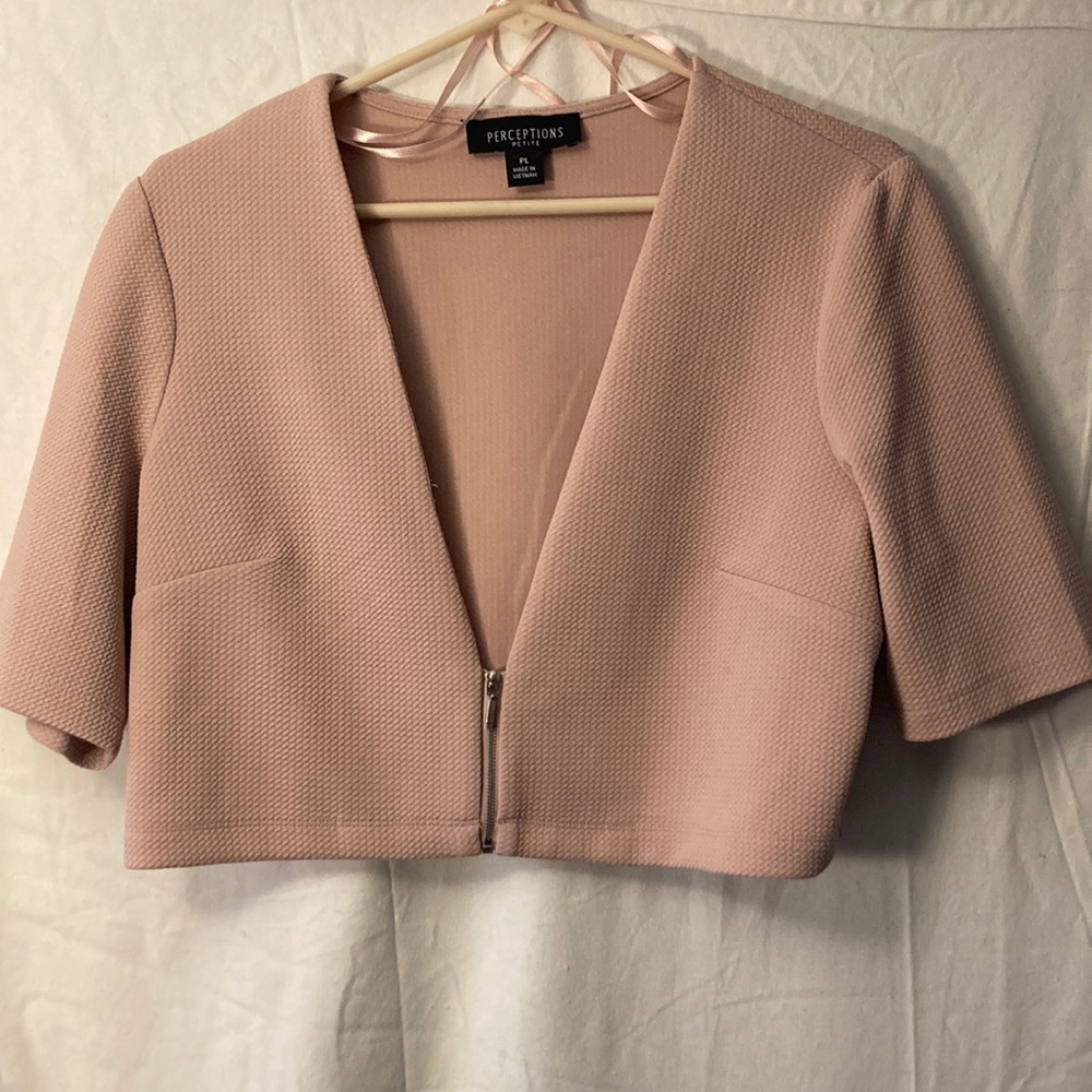 Perceptions Petite 1/4 zip jacket